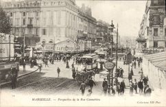 CPA Marseille Perspective de la rue Cannebiere