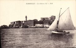 CPA Marseille Le Chateau d'If Bateau