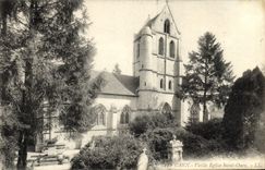 VINTAGE POSTCARD Holy Caen Old woman Church Ouen