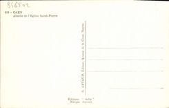 MODERN CARD Caen Abiside de Eglise Saint Pierre