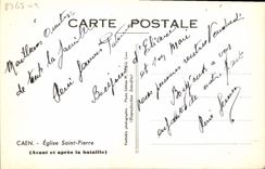 CPM Caen Eglise Saint Pierre