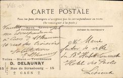 VINTAGE POSTCARD Caen Church Saint Pierre and the garden