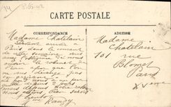 VINTAGE POSTCARD Caen the Bridge levis of the Castle and the Church Saint Pierre