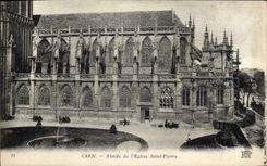 CPA Caen Abside de L'Eglise Saint Pierre