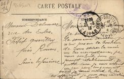 VINTAGE POSTCARD Caen Church Saint Pierre Detail of interior