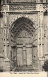 CPA Caen Portail de L'eglise Saint Pierre