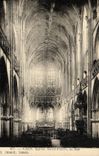VINTAGE POSTCARD Caen Church Saint Pierre the nave