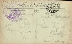 VINTAGE POSTCARD Caen the Church Saint Pierre the nave