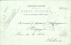 VINTAGE POSTCARD Caen the Statue of Beaumont and the Place Saint Saver