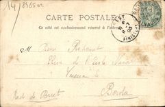 VINTAGE POSTCARD Caen the Palate of Justice Tram