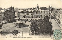 CPA Caen La Place de la Republique