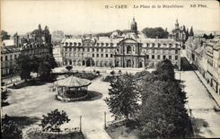 CPA Caen La Place de la Republique