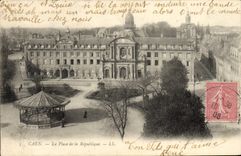 CPA Caen La Place de la Republique 