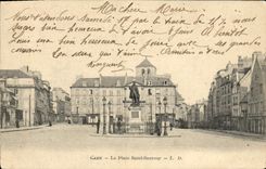 VINTAGE POSTCARD Caen the Place holy Saver