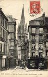 CPA Caen Rue aux Namps et Clocher Saint Sauveur