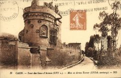CPA Caen La Tour des Gens d'Armes