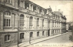 CPA Caen Bibliotheque de la Faculte Rue St Sauveur 