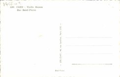 POSTAL MODERNA Saint Pierre de Jacoba de la calle de la casa de la mujer mayor de Caen