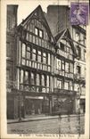 CPA Caen Vieilles Maisons de la Rue Saint Pierre Jacqueline 