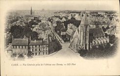 CPA Caen Vue Generale prise de L'Abbaye aux Dames