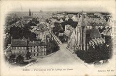 CPA Caen Vue Generale prise de L'Abbaye aux Dames