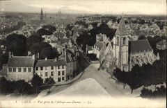 CPA Caen Vue Prise de L'Abbaye aux Dames