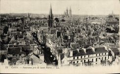 CPA Caen Panorama Pris de Saint Pierre