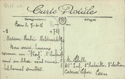 Panorama de Caen de la POSTAL de la VENDIMIA tomado del viejo Etienne Saint