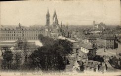 CPA Caen Panorama Pris du Vieux Saint Etienne