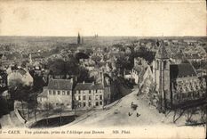 CPA Caen Vue Generale Prise de L'Abbaye Aux Dames