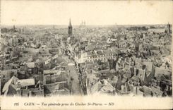 CPA Caen Vue Generale Prise du Clocher de Saint Pierre