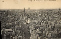 CPA Caen Vue Generale Prise du Clocher de Saint Pierre