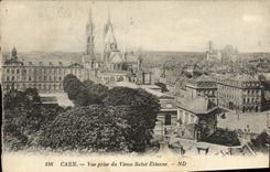 CPA Caen Vue Prise du Vieux Saint Etienne