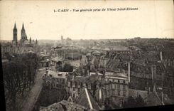 CPA Caen Vue Prise du Vieux Saint Etienne