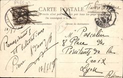 Opinión de Caen de la POSTAL de la VENDIMIA hacia la abadía con las señoras