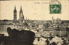CPA Caen Vue Generale Prise du Lycee
