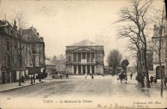CPA Caen Le Boulevard Du Theatre