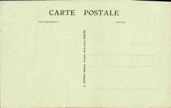 POSTAL Caen de la VENDIMIA el puente entrado castillo de Levis