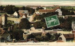 CPA Caen Vue Generale du Chateau Prise de Saint Pierre