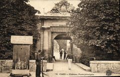 La POSTAL Caen de la VENDIMIA el castillo lleva Militaria principal