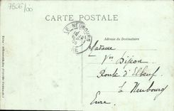 POSTAL Caen de la VENDIMIA vista en el castillo