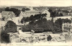CPA Caen Panorama du Chateau