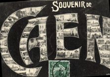 Recuerdo de Caen de la POSTAL de la VENDIMIA
