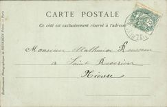 Abadía de Saint-E'tienne de la iglesia de Caen de la POSTAL de la VENDIMIA con los hombres y la universidad