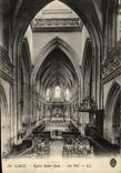 CPA Caen Eglise Saint Jean La nef