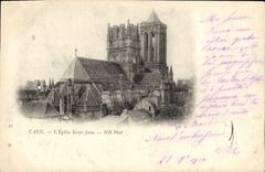 CPA Caen Eglise Saint Jean 