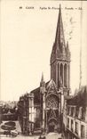 CPA Caen Eglise St Pierre Facade 