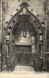 POSTAL Caen de la VENDIMIA el ahorrador santo de la iglesia la puerta