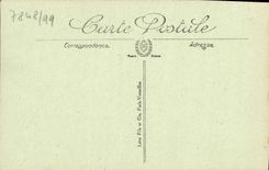 POSTAL Caen de la VENDIMIA el ahorrador santo de la iglesia la puerta
