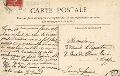 VINTAGE POSTCARD Caen Train station